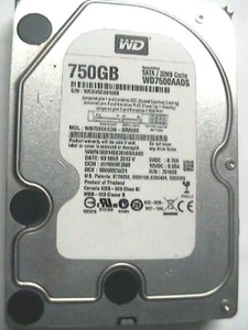 750Gb SATA-3Gb/s Western Digital WD750AADS 32Mb cache WD desktop 3.5" hard drive - Picture 1 of 3