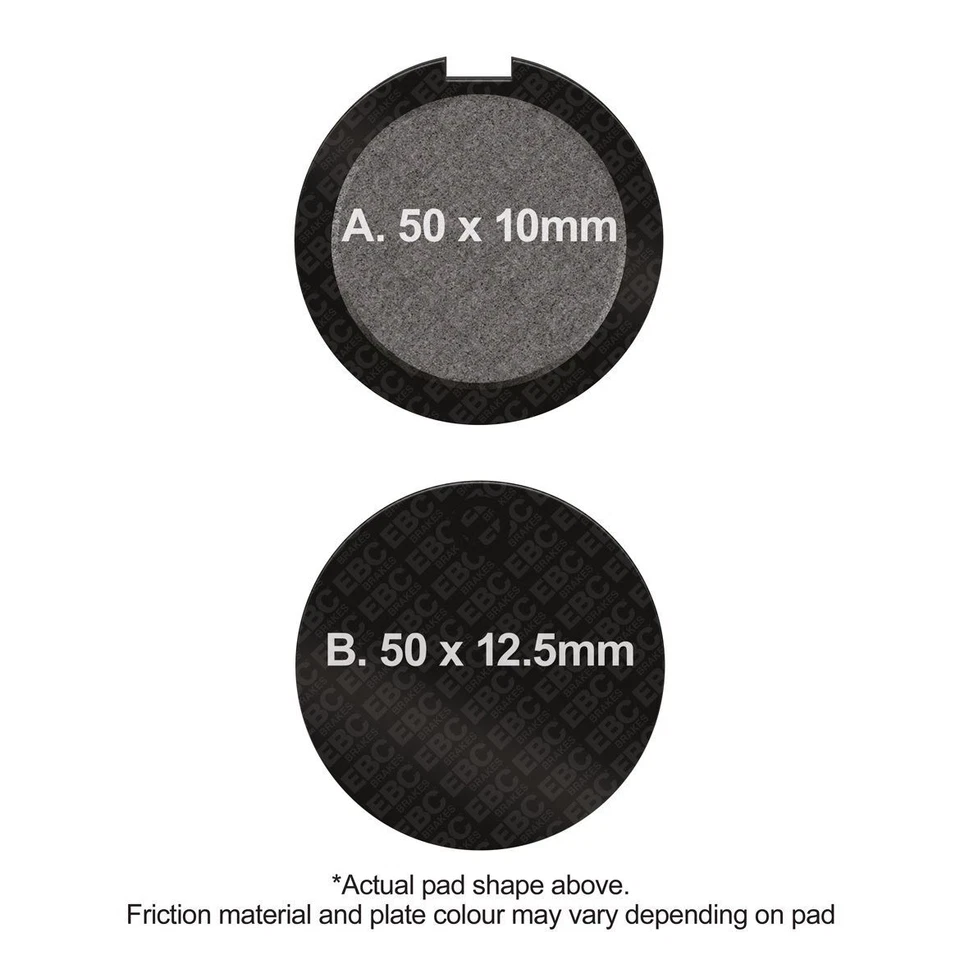 EBC Motorcycle Brake Pads (5) Front Right for Suzuki GT 750 B 1973 - 1977 - Image 1 of 1