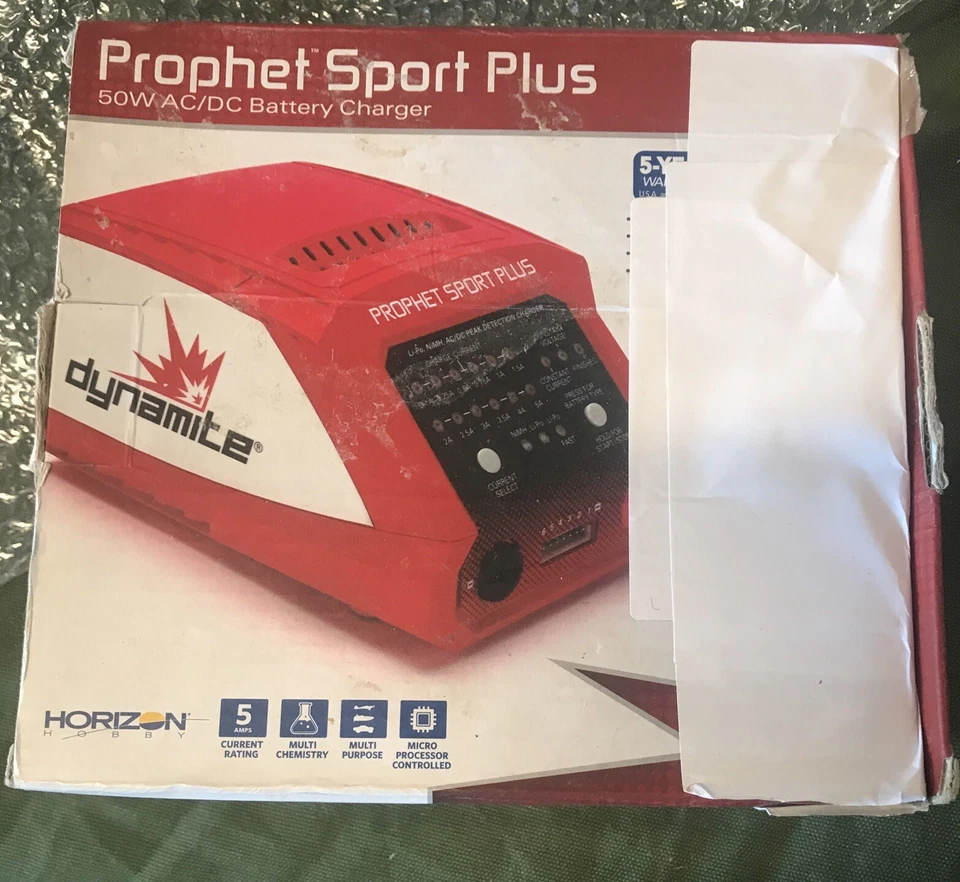 Dynamite Prophet Sport Mini 50 Watt LiPo LiFe LiHV NiMH Battery Charger  ( N ) - Image 1 of 4