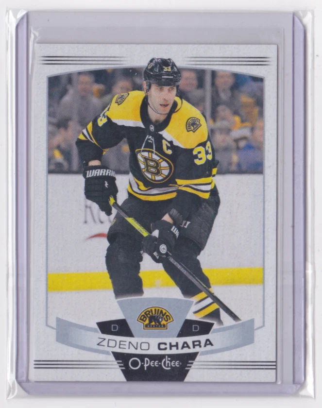 2019-20 O-PEE-CHEE RETRO LOGO VARIANT SHORT PRINT ZDENO CHARA #6 BOSTON BRUINS - Image 1 of 2