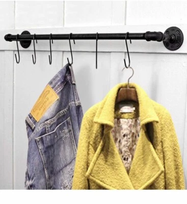 Wandkleidung Schienenaufhänger Vintage Retro Rohr 62cm Länge - Bild 1 von 4