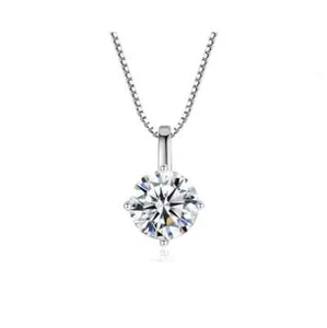 Pendente Diamante in Moissanite 1ct VVS1 diamond pendant punto luce FRY100 - Foto 1 di 6