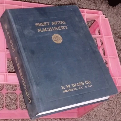 1930's E.W Bliss Co Metalworking Presses Sales Catalog Book Binder MACHINIST Old - Image 1 of 4