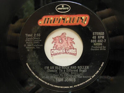 Tom Jones – I'm An Old Rock And Roller / My Kind Of Girl, 45 RPM VG+ (19C) Foto 1 de 2