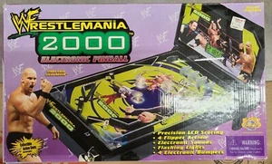 WWF WrestleMania 2000 Electronic Pinball Steve Austin The Rock Vintage RARE WWE - Picture 1 of 7