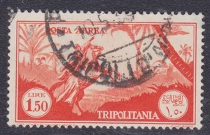 KOLONIEN TRIPOLITANIEN 1931-32 SOGG. AFRICANI Luftpost L.1,50 orange Nr.15 US - Bild 1 von 2