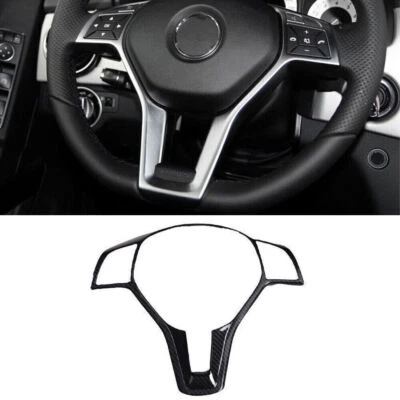For Mercedes-Benz GLK 2013-2015 Carbon Fiber Steering Wheel Moulding Cover Trim - Image 1 of 4