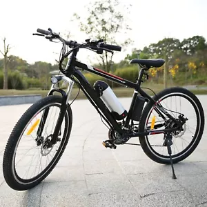 E bike 26 Zoll Elektrofahrrad Mountainbike Shimano 21 Gäng Moped Citybike 25km/h - Bild 1 von 16