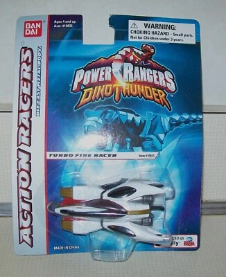 NOC Bandai 2003 Power Rangers DinoThunder Turbo Fire Racer 10840 Action Racer - Image 1 of 4
