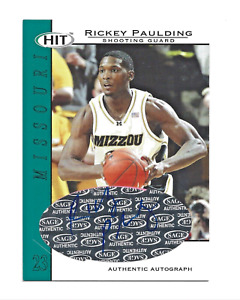 Rickey Paulding AUTOGRAPH RC Missouri Tigers 2004 SAGE Hit AUTO Basketball Card