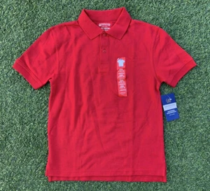 Arrow Approved Schoolwear Boy's Short Sleeve Polo Red Shirt Collar Top Uniform - Picture 1 of 4