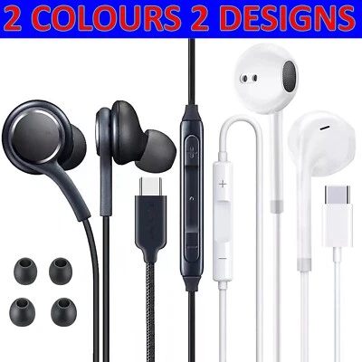 For Samsung Galaxy A16 A26 A35 A36 A55 A56 5G USB-C Headphones Earphones Headset - Image 1 of 4