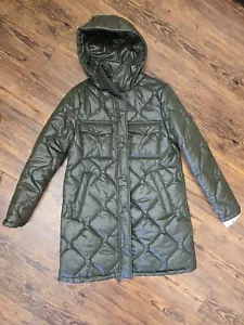 Calvin Klein puffer coat green S nwt $240 beautiful warm rain and wind proof - Picture 1 of 17