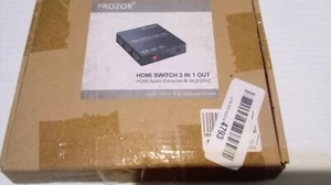 Prozor HDMI Audio Extractor And 4K Open Box Untested - Picture 1 of 11