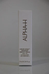 UNOPENED ALPHA-H Liquid Gold Midnight Reboot Serum 7mL - Travel Size - AUS Made - Picture 1 of 5