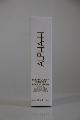 UNOPENED ALPHA-H Liquid Gold Midnight Reboot Serum 7mL - Travel Size - AUS Made - Image 1 of 4