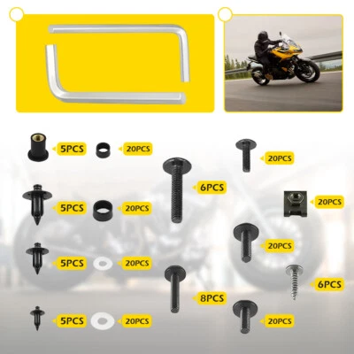 Kit de tornillos de perno de carenado de motocicleta para Suzuki GSXR 600 750 1000 Hayabusa GSX1300R Foto 1 de 4