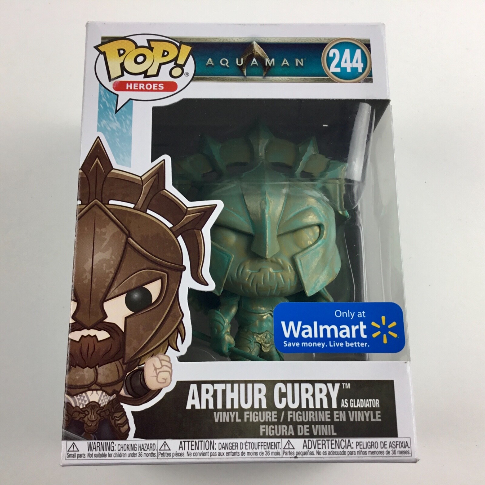 Funko POP! Aquaman Arthur Curry as Gladiator (Patina) Walmart EXCLUSIVE | eBay