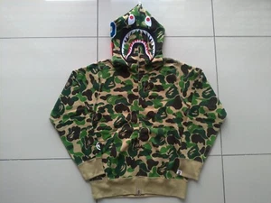 Bape A Bathing Ape Shark Hoodie ABC Camo Green WGM Medium - Bild 1 von 12