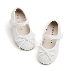 Toddler Flower Girl Dress Shoes Ballet Flats Party School Wedding Shoe Girl - Picture 1 of 6