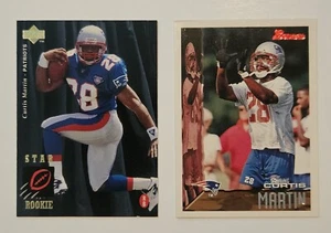 (2) 1995 Bowman Upper Deck Curtis Martin Rookie Rc Card Lot NFL Pitt New England - Bild 1 von 1