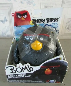 Rovio Angry Birds Explosive Bird Toy Black Talking Bomb 2016 Spin Master - Photo 1/7