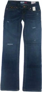 Aeropostale Damenjeans niedriger Bund Skinny Bootcut Chelsea neu mit Etikett #0152 - Bild 1 von 1