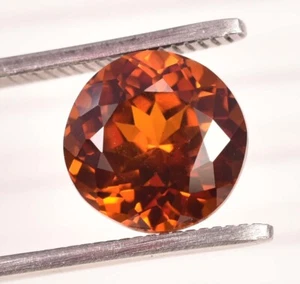 11.20 Ct Natural Dark Orange Hessonite Garnet Certified AAA Loose Gemstone - Picture 1 of 9