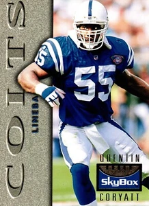 1995 SkyBox Premium Football Card #52 Quentin Coryatt - Picture 1 of 2