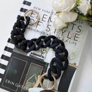 Acryl Panzerkette Schulter Crossbody Handtasche Handtasche Griff Taschengurt 14 Zoll - Bild 1 von 5