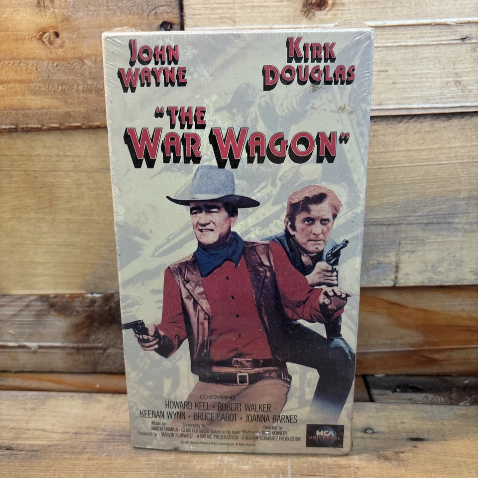 The War Wagon VHS VCR Video Tape Used Western John Wayne Kirk Douglas Foto 1 de 4