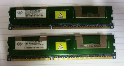 Nanya NT4GC72B4NA1NL-BE 8GB (2x4GB) 2Rx4 PC3-8500 DDR3 240P ECC CL7 DIMM Memory - Image 1 of 3