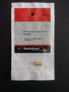 RadioShack Gold-Plated 50ohms 18GHz SMA Female to SMA Female Coupler  - Picture 1 of 2