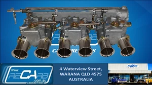 Suits Jaguar E-Type 3.8 4.2 GENUINE Triple WEBER 45 DCOE Side Carburettor Kit - Picture 1 of 16