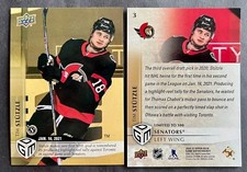 Tim Stutzle 2020-21 Upper Deck Game Dated Moments GOLD PARALLEL Rookie /100