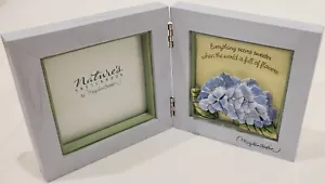 NEW Hallmark - Marjolein Bastin Nature's Sketchbook Blue Hydrangea 3x3 Frame - Picture 1 of 9