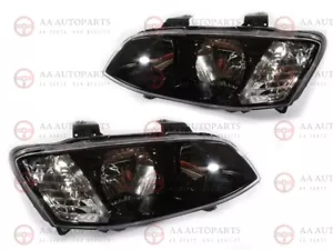 Replacement Headlights Pair For Holden Commodore VE Series 2 SS SV6 Black - Picture 1 of 3