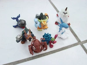 Digimon action figures lot of 7 Mostly Bandai PVC up to 2 1/2" - Picture 1 of 10
