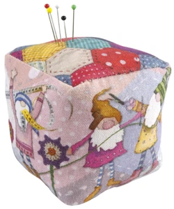 PIN CUSHION 'Crafting Gnomes' by Emma Ball - Picture 1 of 3