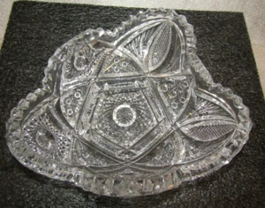 IMPERIAL GLASS OHIO Small Clear Glass Candy Dish IG logo - Picture 1 of 4