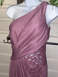 Abito da damigella da sposa David formale ballo matrimonio taglia 6 misto poliestere sposa - Foto 1 di 13