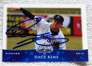 Cleveland Indians Dace Kime signiert 2014 Lake County Kapitäne Autogrammkarte Menge - Bild 1 von 1