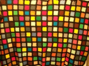 Granny Square Crochet Colorful 44x67 Couch Afghan Throw - Picture 1 of 3