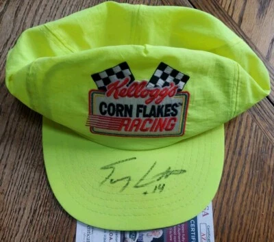 Vintage Autographed Terry Labonte Hat Cap Kelloggs Flakes Car Nascar Racing JSA - Image 1 of 4