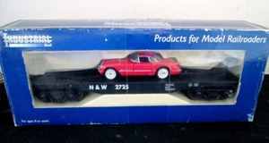 NIB - O Scale Industrial Rail Norfolk & Western Flat Car w/1953 Corvette - NIB - Picture 1 of 3