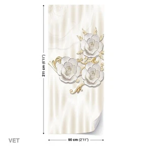 Türtapeten Selbstklebende Wandbild Tür Poster 3D Blumen New Modern 1479 - Bild 1 von 2