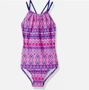 Kanu Surf Girls' Jasmine Beach Sport Halter One Piece, Mahina Pink, Size 10 6826 - Picture 1 of 1