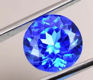 Pietra preziosa sfusa perfetta certificata Tanzanite blu brillante rara naturale 5,15 ct - Foto 1 di 7