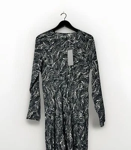 ARKET Asymmetrical Dress BNWT Small. UK 8 10 EUR 38 Black White - Picture 1 of 7
