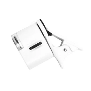 Mini 60X Magnifying Glass LED Light Portable Magnifier Lamp with Phone Clip ( - Picture 1 of 11